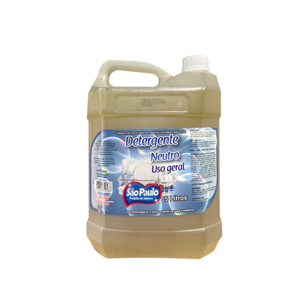 Detergente Lava Louça Neutro 5Lts Qsp