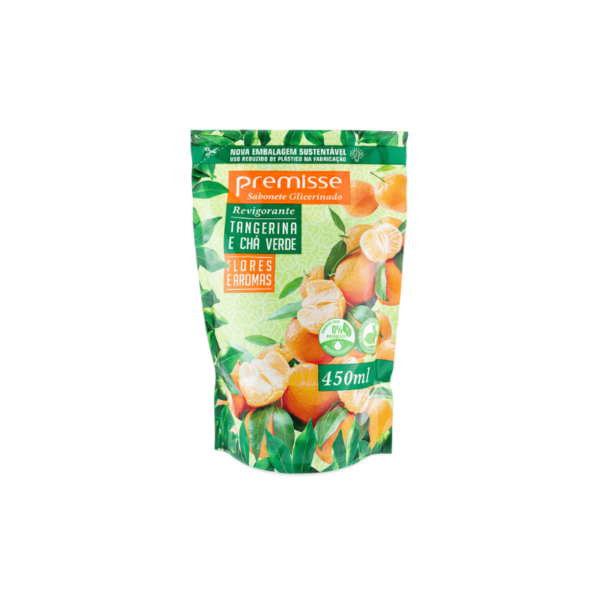 Sabonete Liquido 450Ml Refil Tangerina E Cha Verde Premisse
